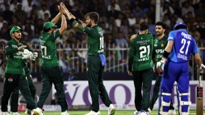 Pakistan Fine-Tunes Asia Cup Strategy with Convincing Win Over Afghanistan
OR
Pakistan's Asia Cup Prep: Victory Over Afghanistan Fueled by Agha's Bat and Rauf's Fire
OR
Asia Cup Warm-up: Pakistan Dominates Afghanistan in UAE Tri-Series Opener