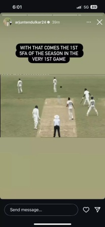 Arjun Tendulkar Celebrates Engagement with Five-Wicket Haul in Comeback Match