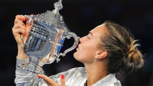 Sabalenka's Locker Room Celebration: Champagne Showers Follow US Open Triumph
