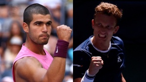 US Open: Carlos Alcaraz eases past Rinderknech, Jiri Lehecka into maiden quarters