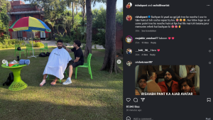 Rishabh Pant's Nostalgic Throwback: Cricketer Recalls Childhood Haircuts Under a Tree, Shares Photo on Instagram