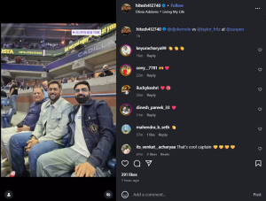 MS Dhoni's Surprise US Open Appearance Steals Spotlight From Djokovic-Fritz Showdown