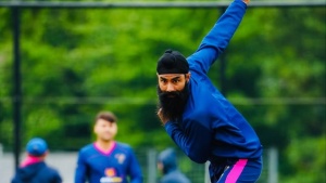 UAE Bowler's Path From Punjab Nets to Asia Cup Clash: Simranjeet Singh to Face Shubman Gill
Alternatively:
From PCA Nets to Asia Cup Showdown: UAE's Simranjeet Singh Set to Bowl to India's Shubman Gill