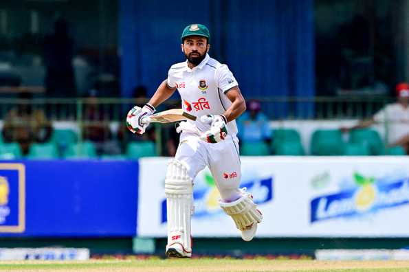 Shadman led Bangladesh with a score of 46 amidst rain delays.