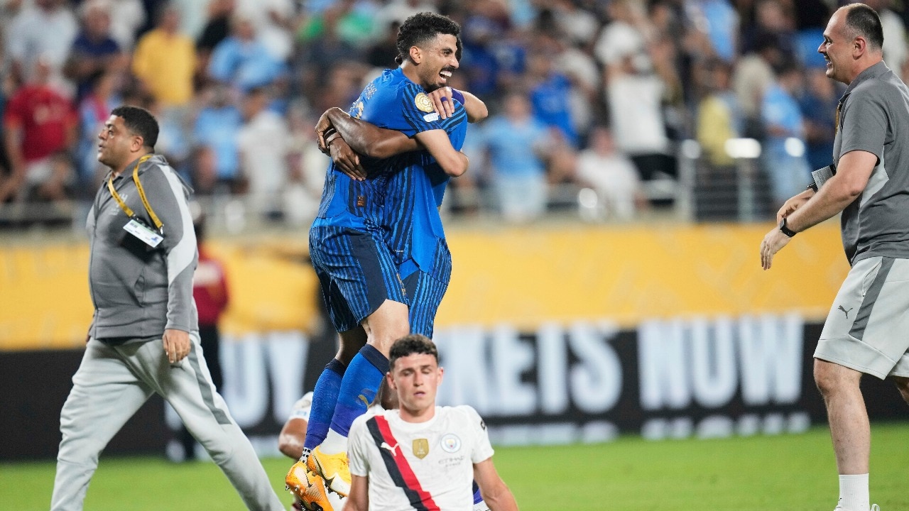 Al-Hilal celebrates victory against Manchester City