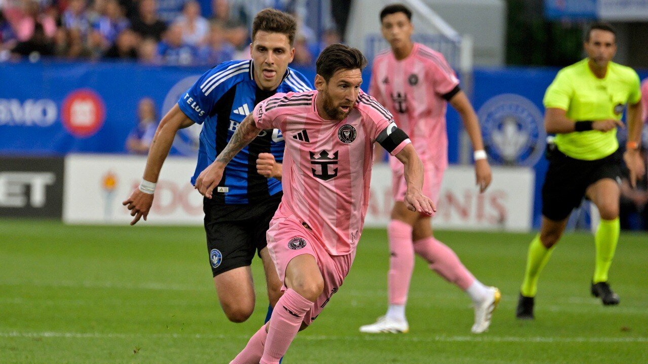 Lionel Messi in action against Montreal
