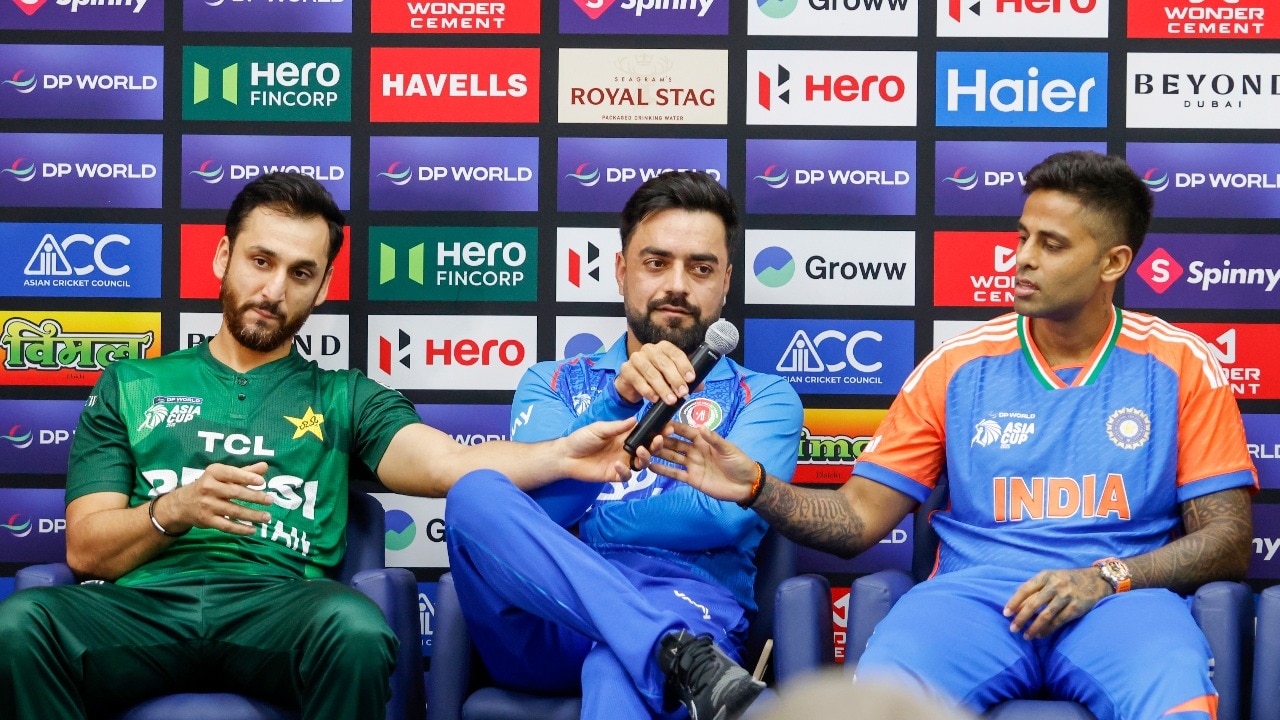 Salman Ali Agha, Rashid Khan and Suryakumar Yadav