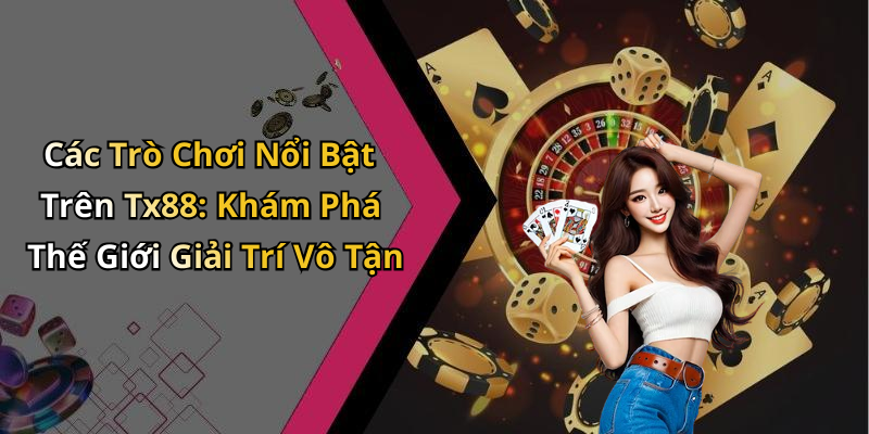 Khám Phá Danh Mục Trò Chơi Của TX88